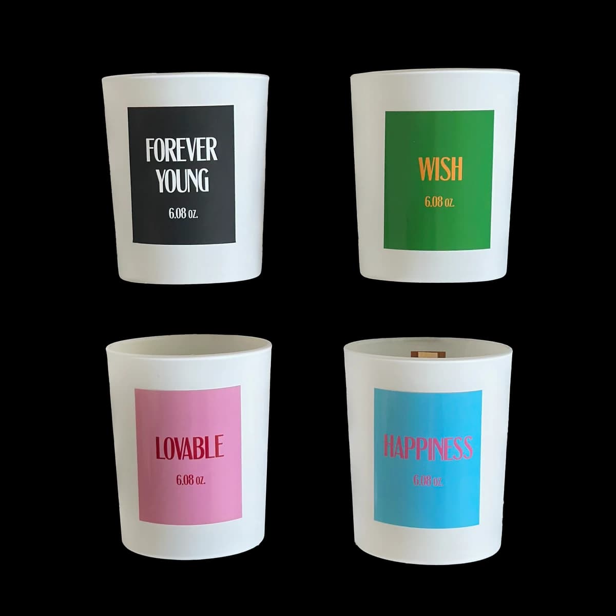 화이트 컨테이너 캔들 - 4 types
