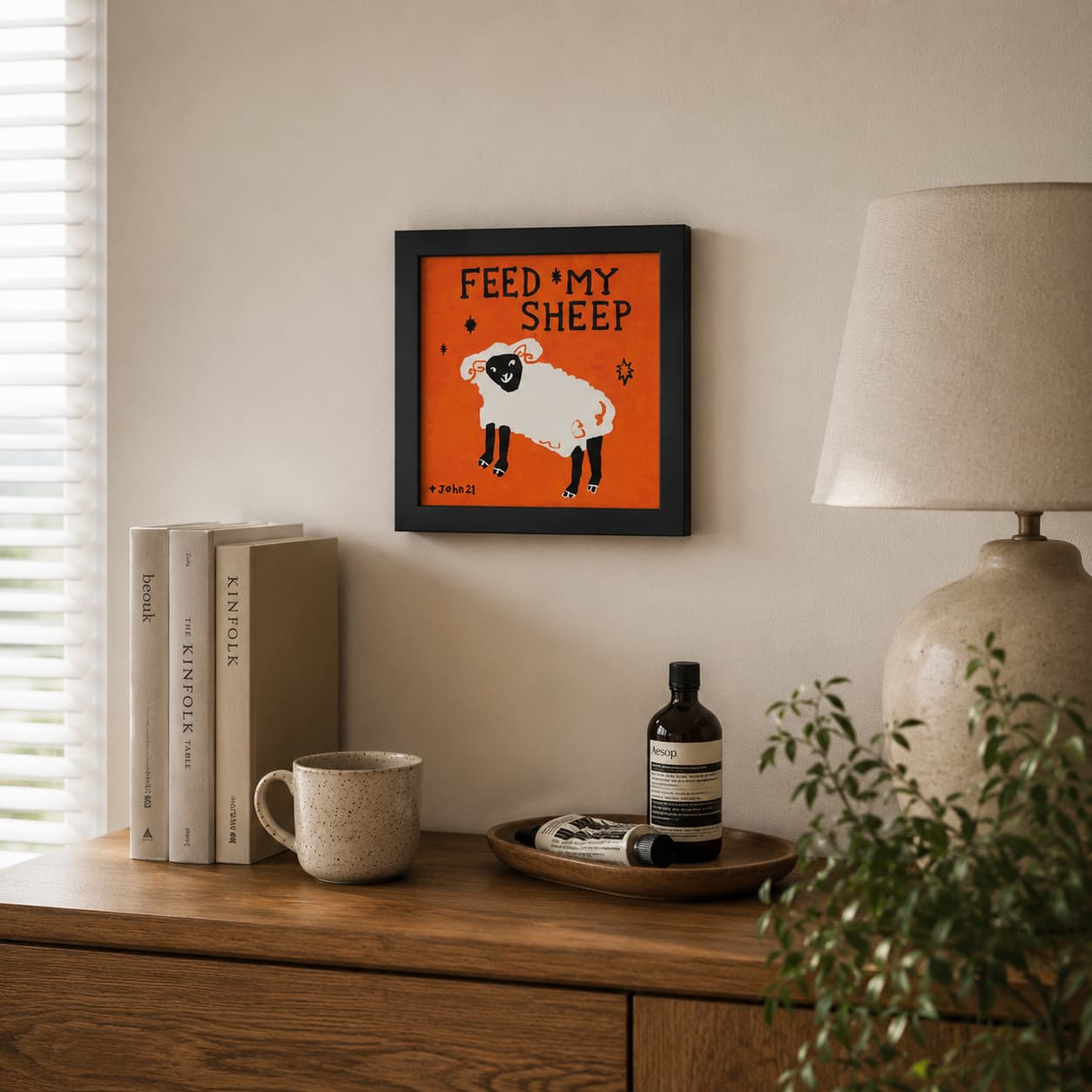 Feed my sheep - Orange