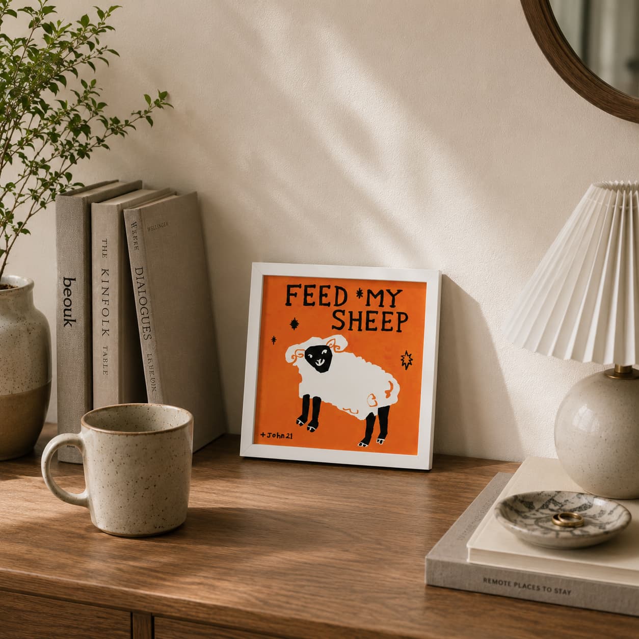 Feed my sheep - Orange