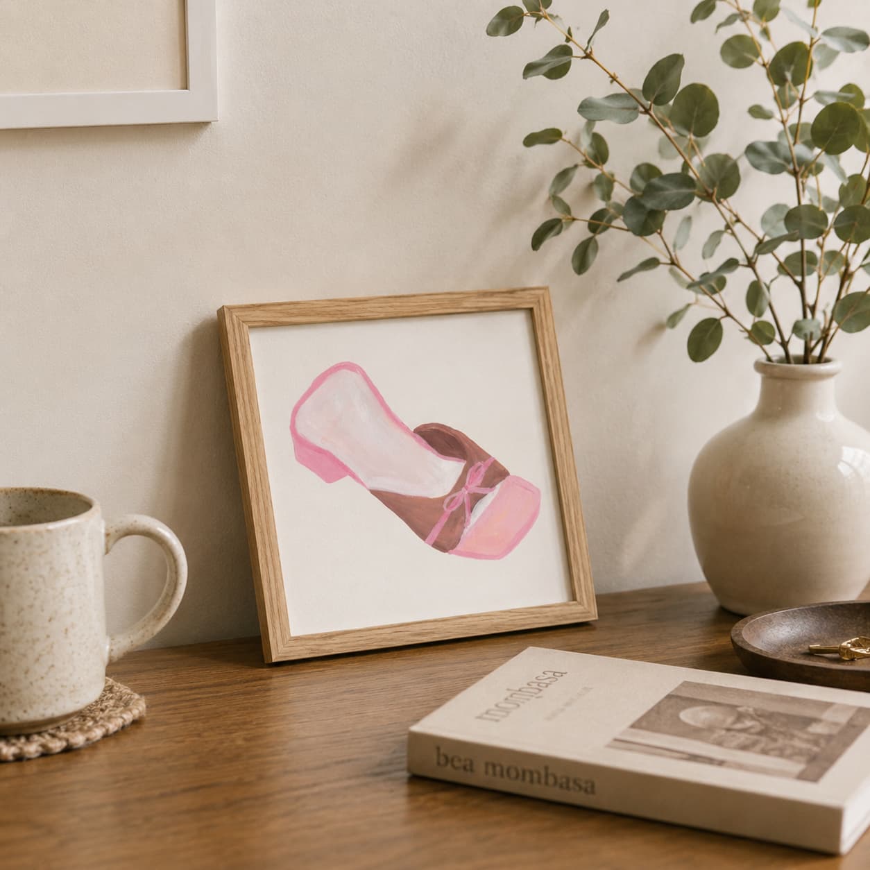 Pink mule