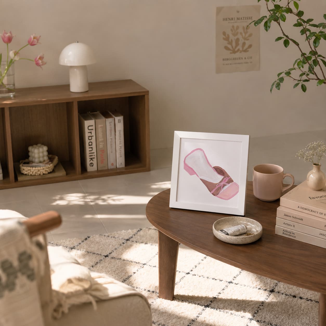 Pink mule