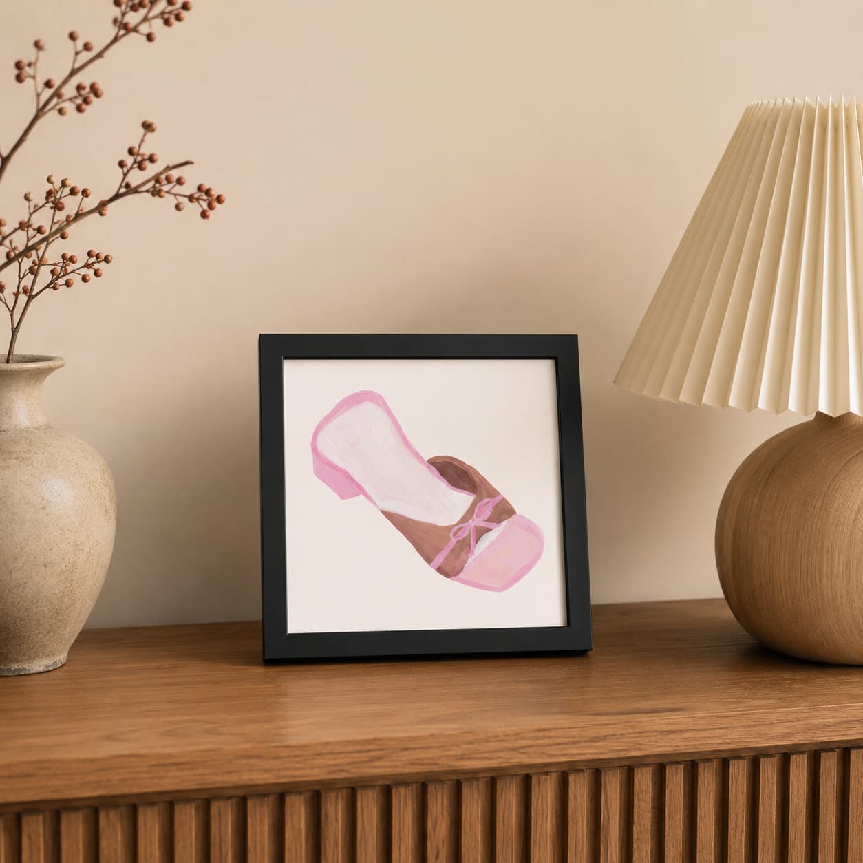 Pink mule