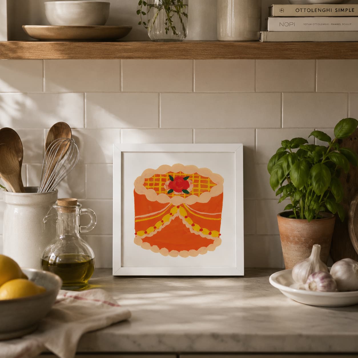 Sun lace cake