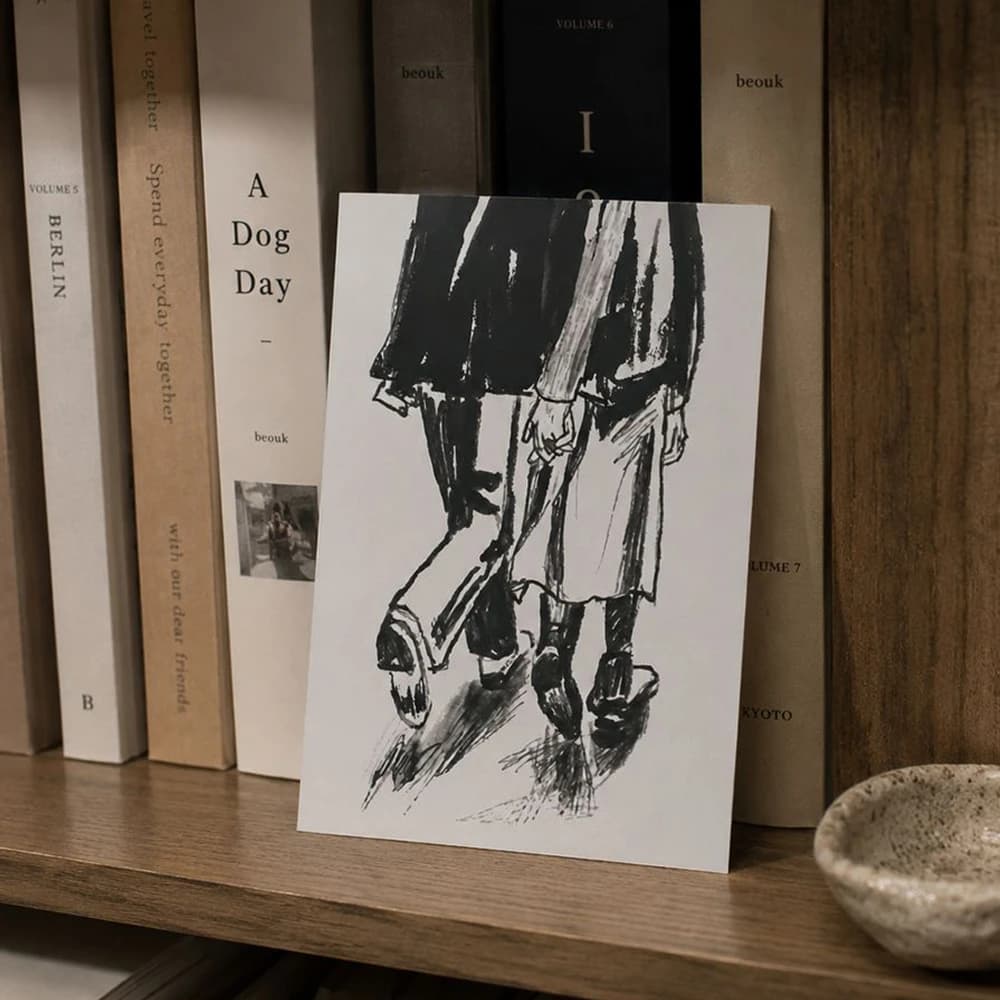 walk postcard