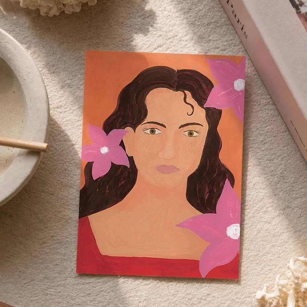 Freckled postcard