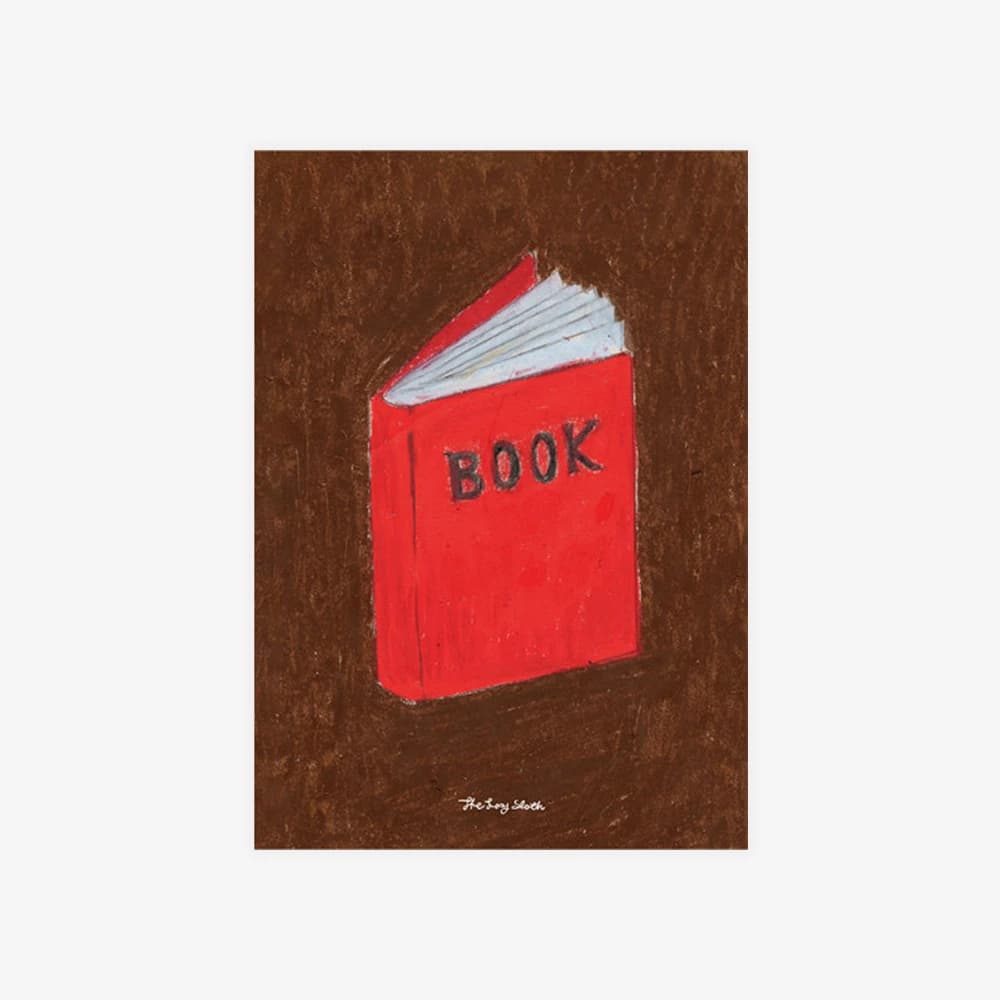 BOOK IN RED POSTER A4