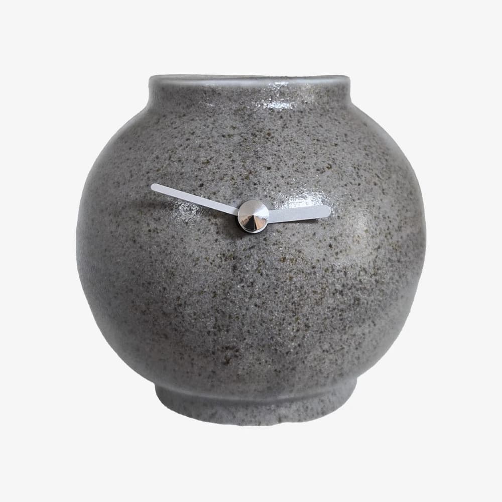 반달항아리 시계 흑임자