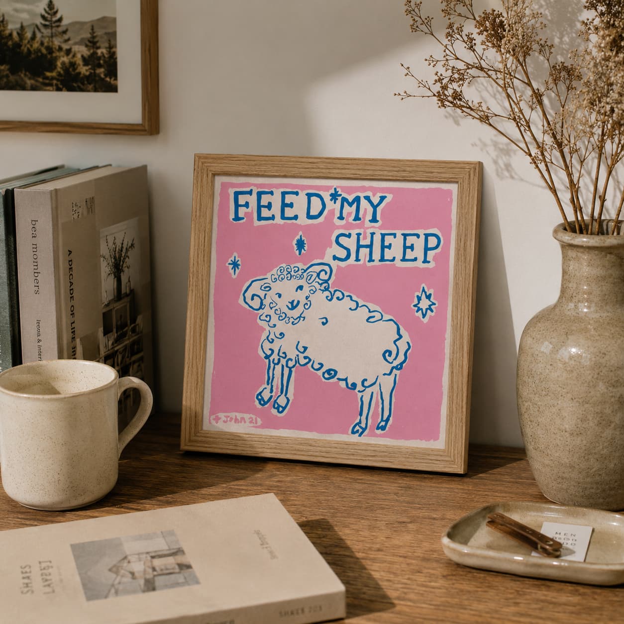 Feed my sheep - Pink