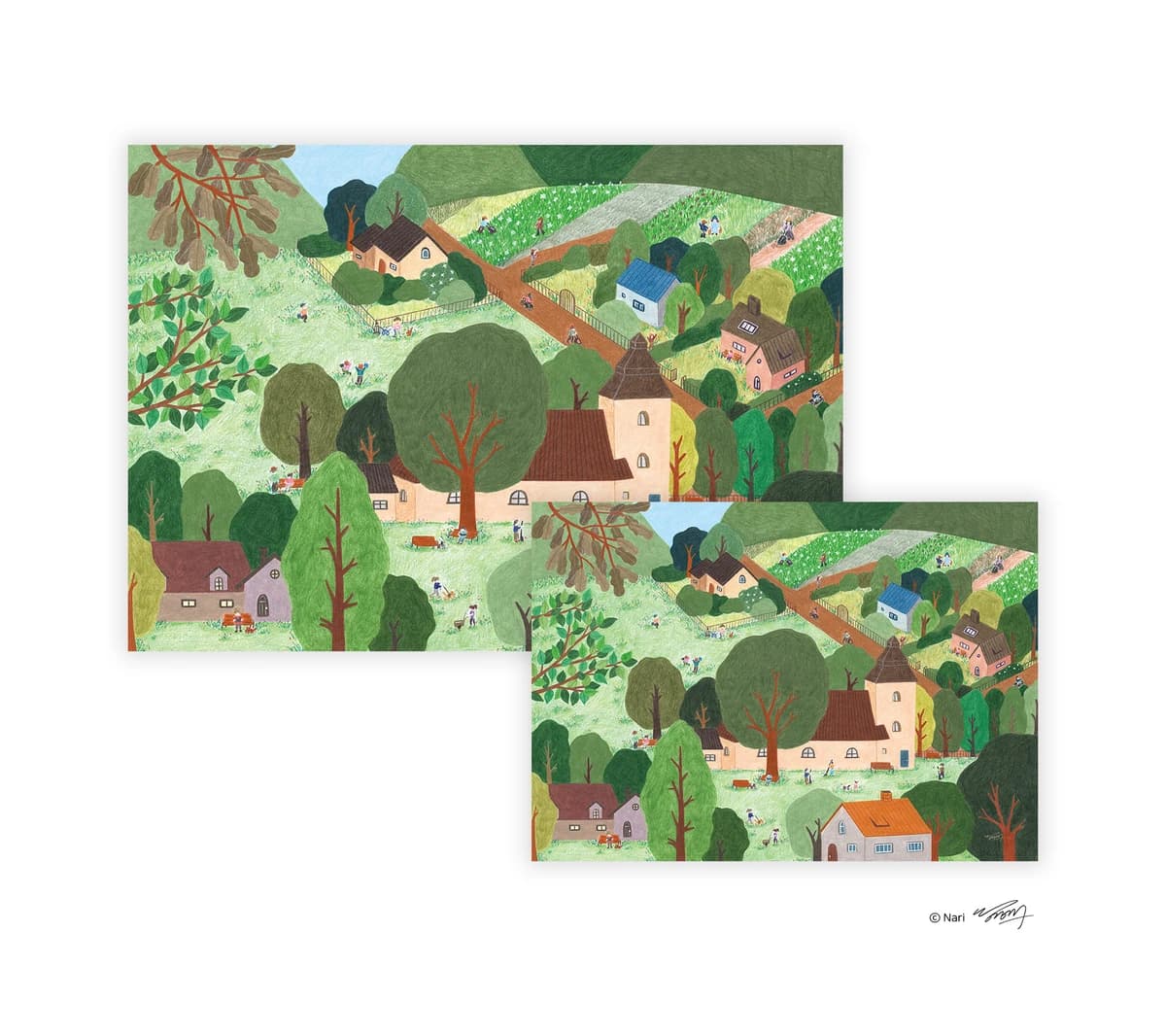 봄의 시작 포스터 - 4 types